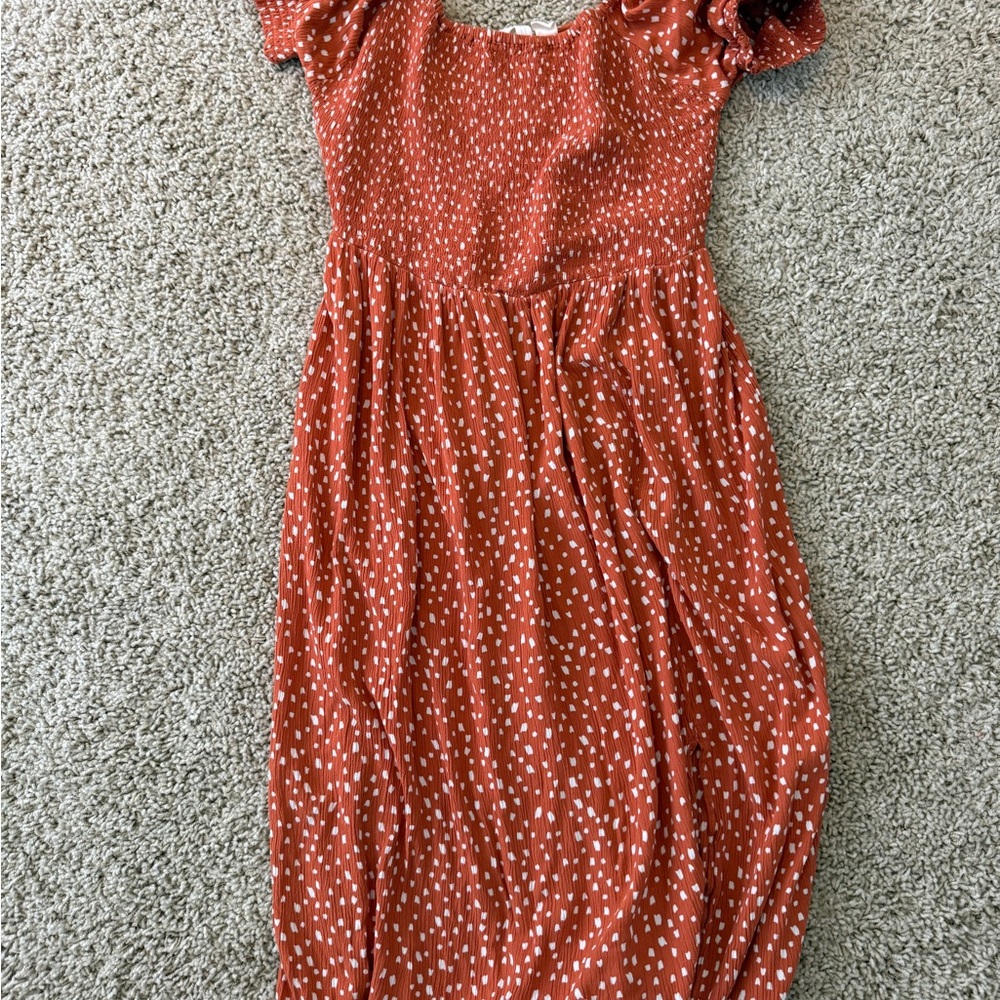 Roxy Red and White Casual Dress